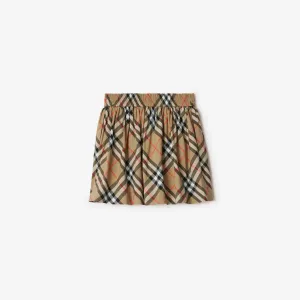 Check Cotton Skirt 8096413