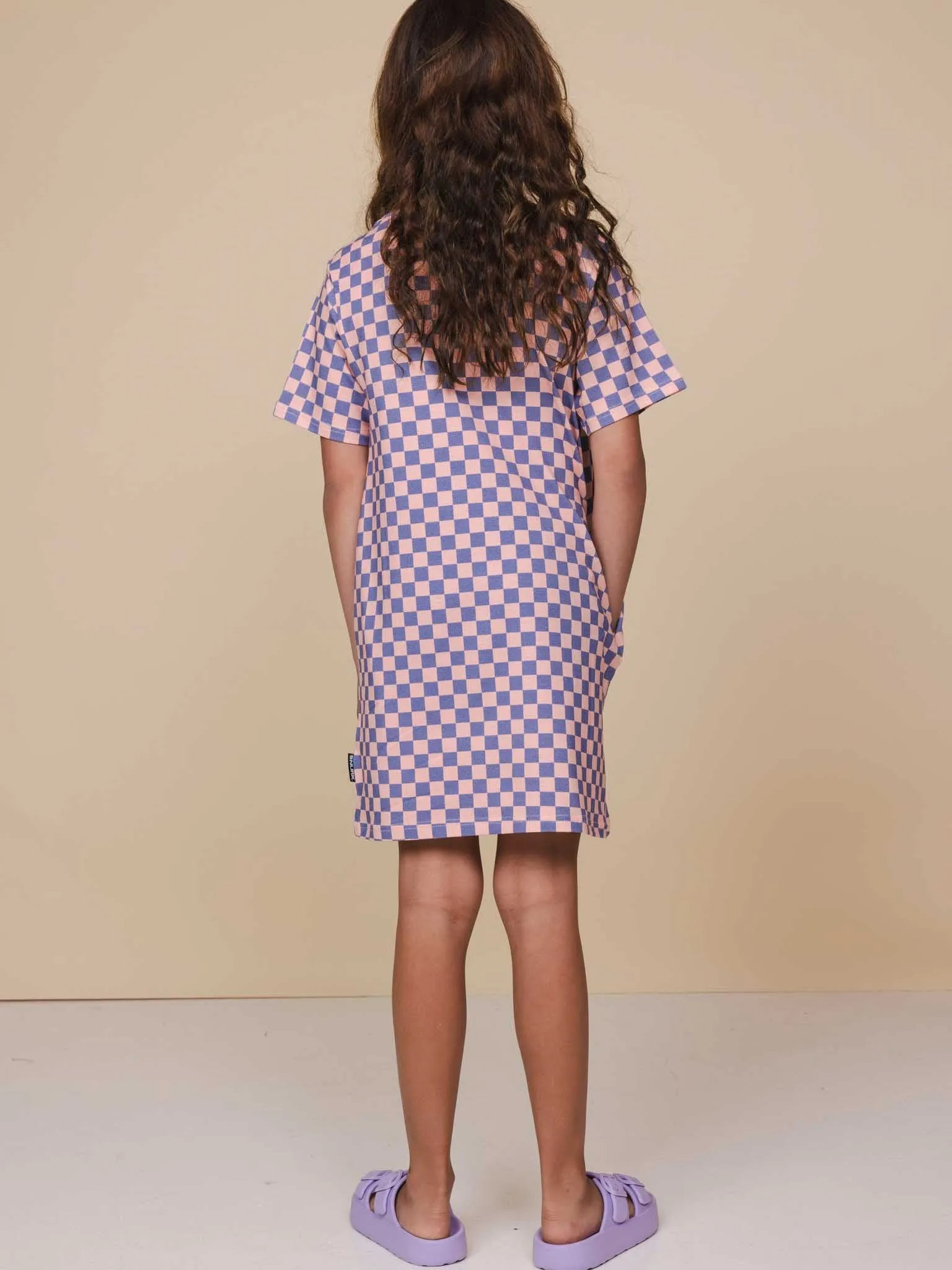 Check T-shirt Dress Kids