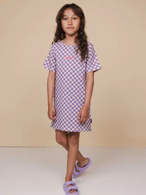 Check T-shirt Dress Kids