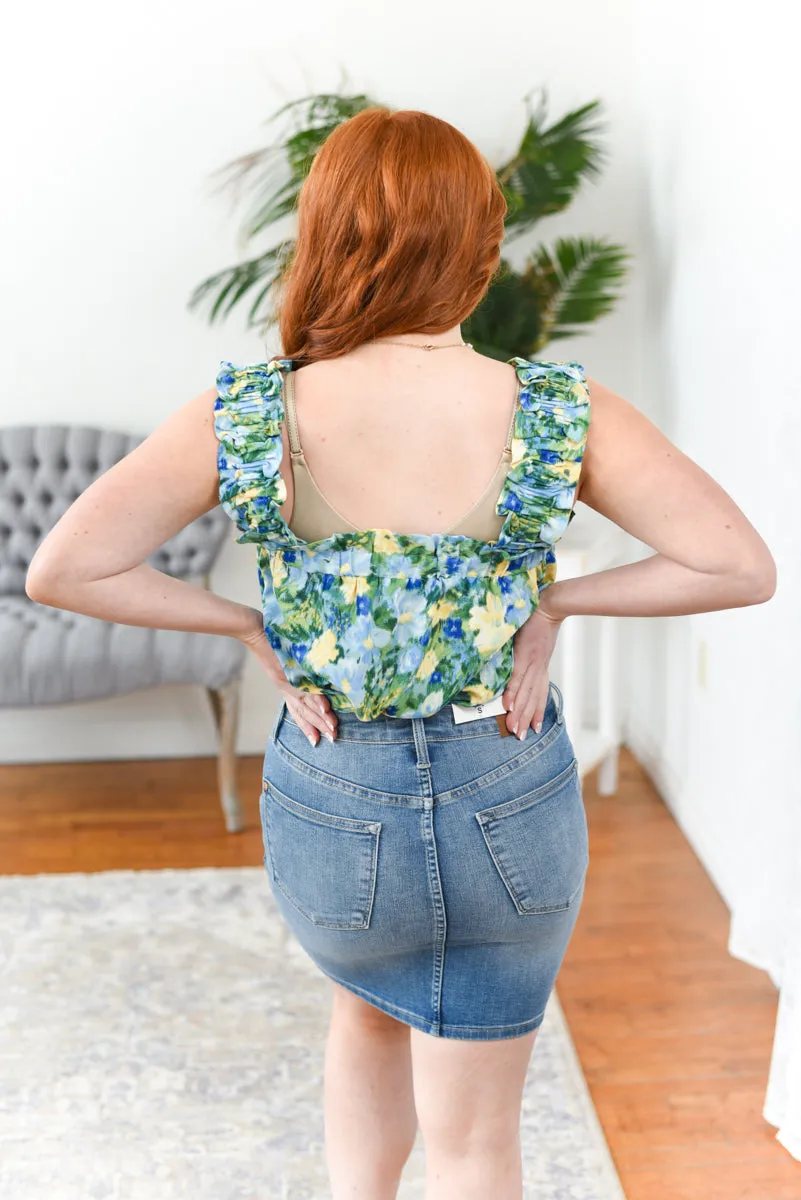 Chelsea Tummy Control Judy Blue Jean Skirt