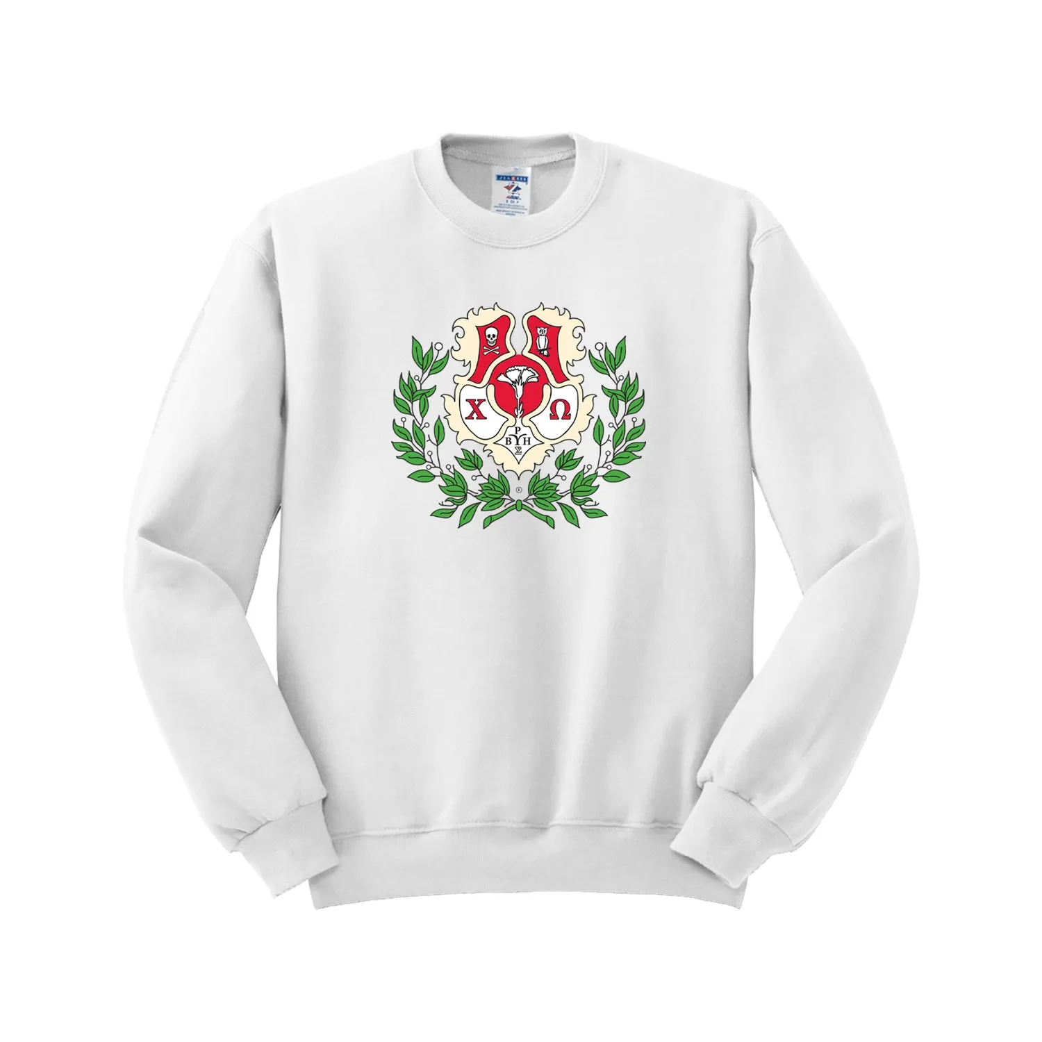 Chi Omega Crewneck Sweatshirt - Crest
