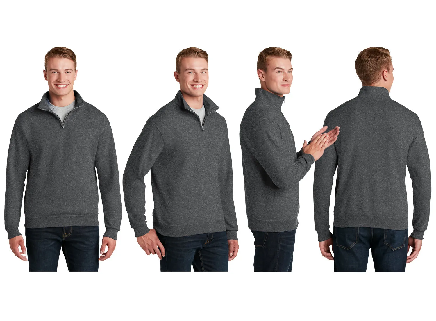 Chi Phi Letters Quarter Zip Sweatshirt