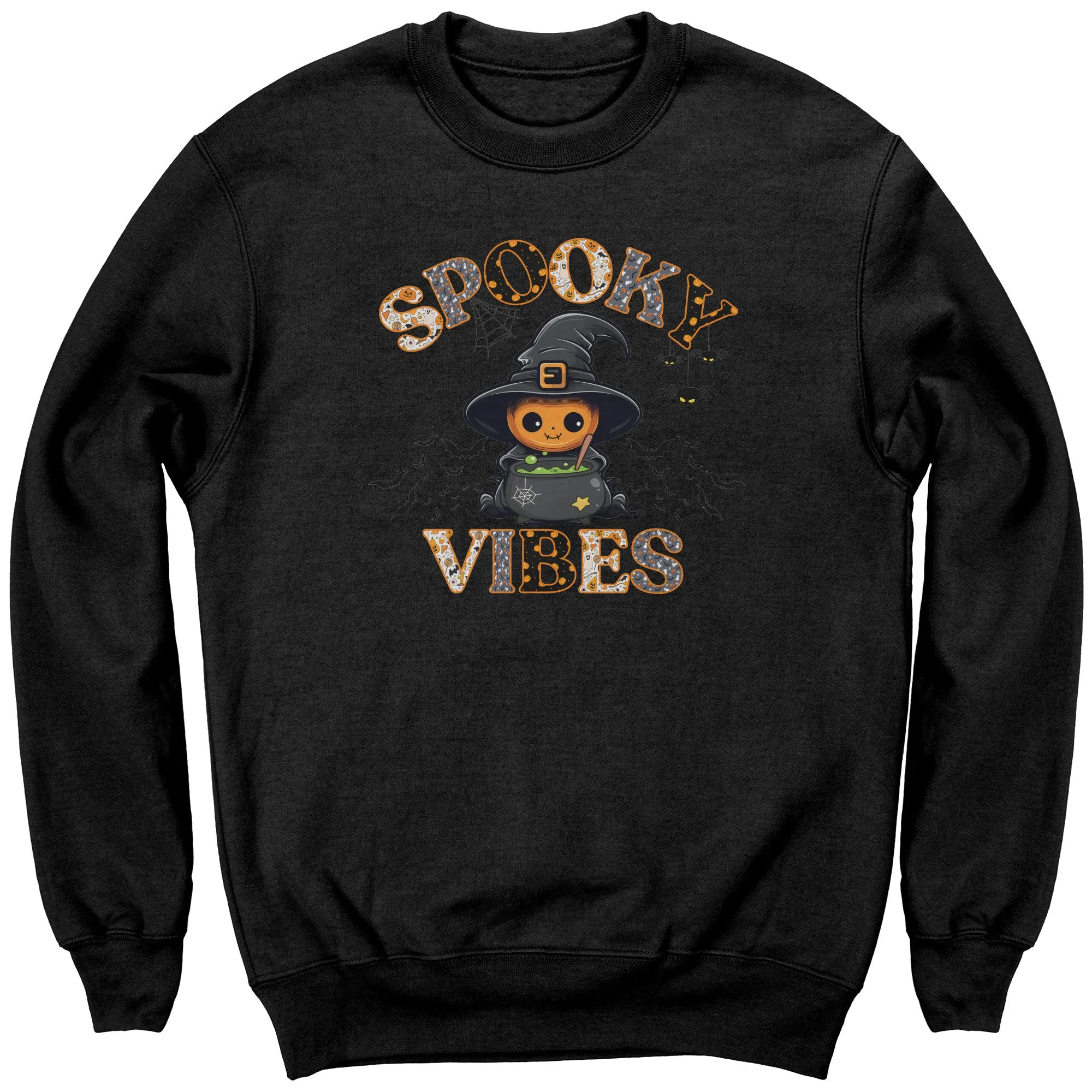 Comfort Colors Spooky Vibes Sweatshirt, Spooky Season Sweatshirt, Cute Halloween Sweatshirt, Funny Halloween Sweatshirt, Trick or Treat Gift
