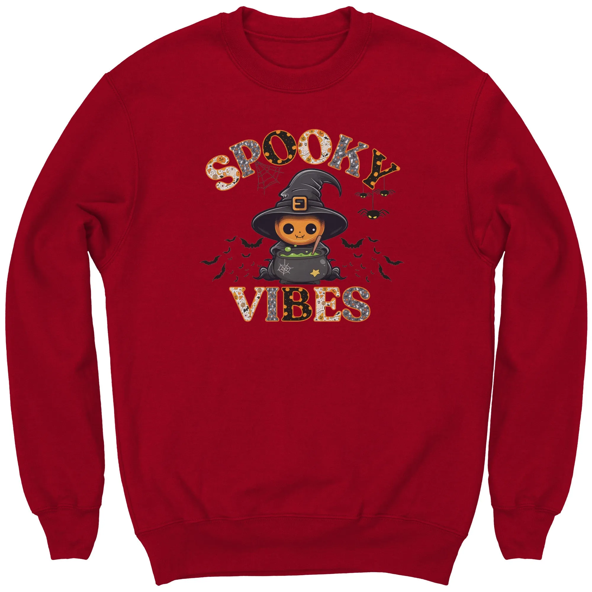 Comfort Colors Spooky Vibes Sweatshirt, Spooky Season Sweatshirt, Cute Halloween Sweatshirt, Funny Halloween Sweatshirt, Trick or Treat Gift