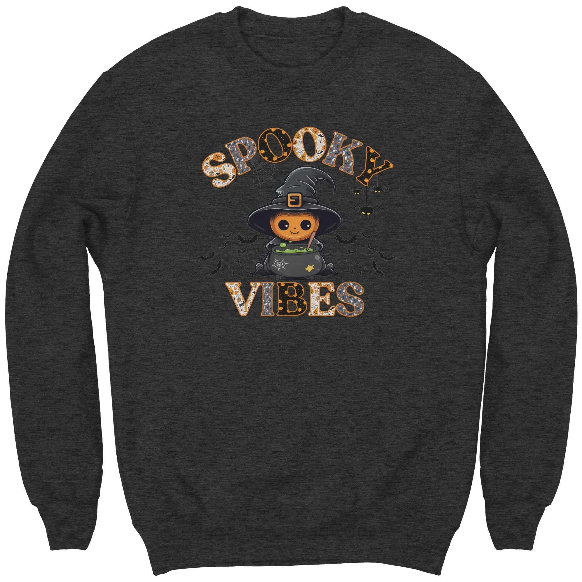 Comfort Colors Spooky Vibes Sweatshirt, Spooky Season Sweatshirt, Cute Halloween Sweatshirt, Funny Halloween Sweatshirt, Trick or Treat Gift