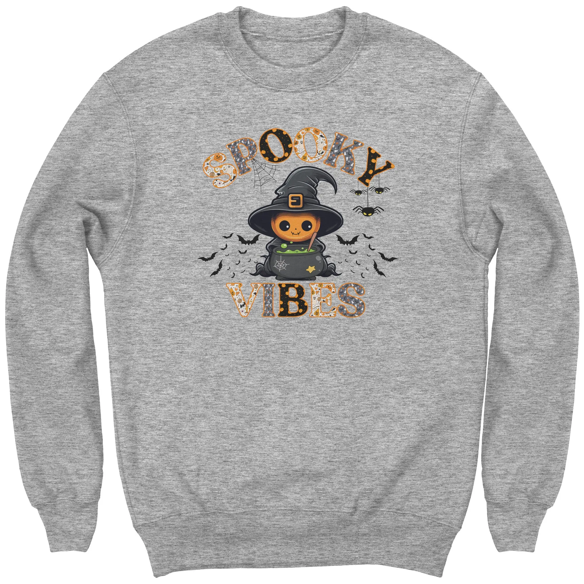 Comfort Colors Spooky Vibes Sweatshirt, Spooky Season Sweatshirt, Cute Halloween Sweatshirt, Funny Halloween Sweatshirt, Trick or Treat Gift