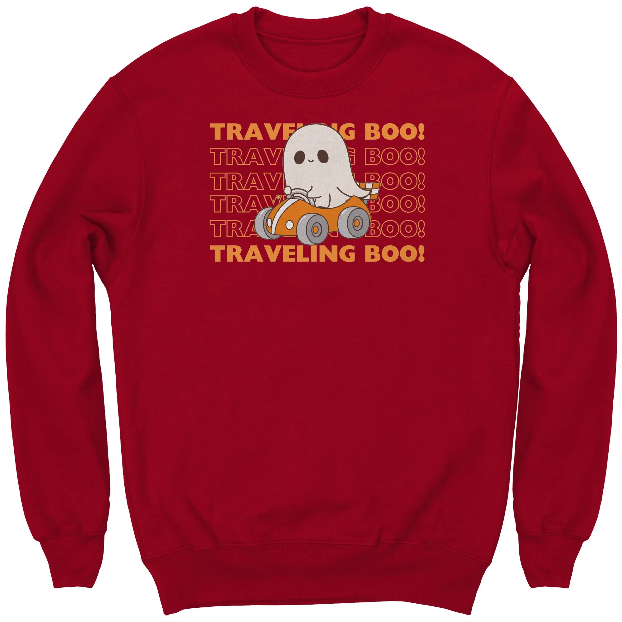 Comfort Colors Traveling Boo Sweatshirt, Cute Halloween Sweatshirt Spooky Season Sweatshirt, Funny Halloween Ghost Sweatshirt Halloween Gift