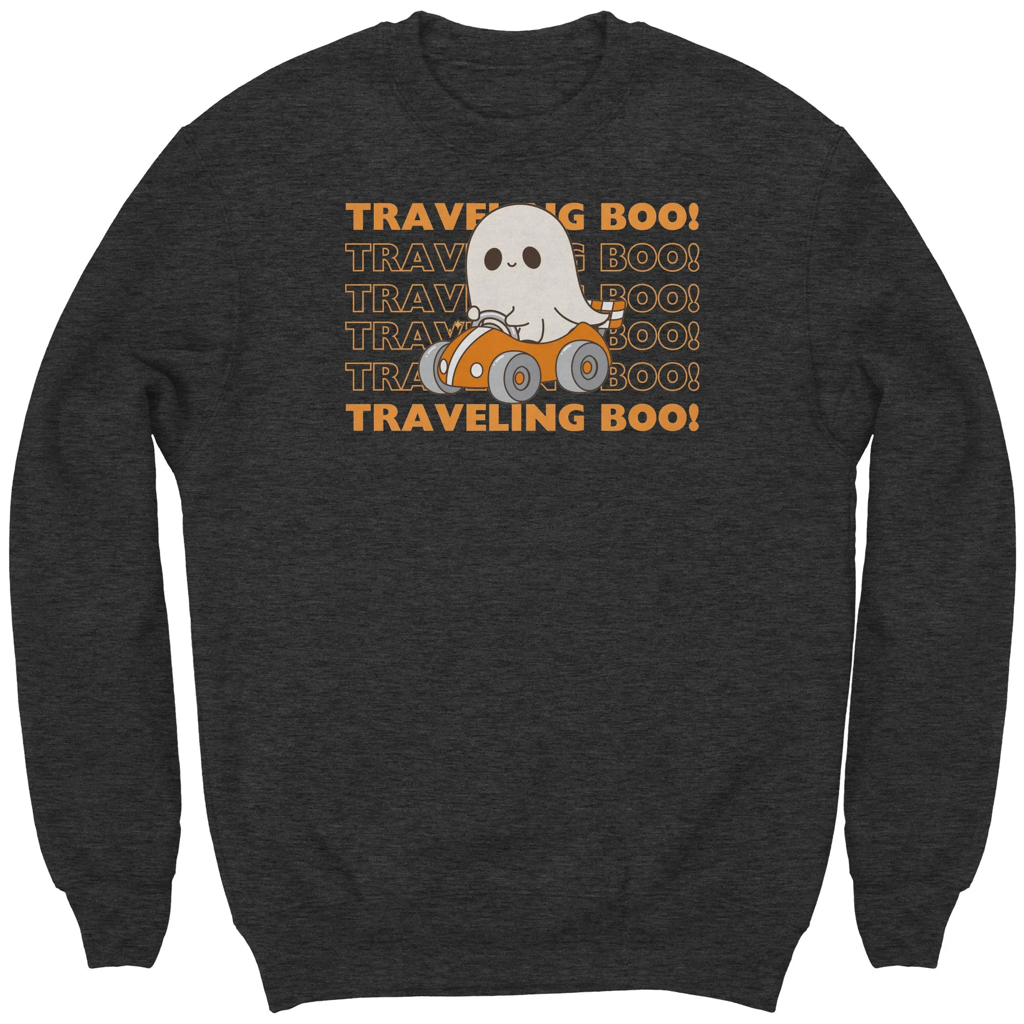 Comfort Colors Traveling Boo Sweatshirt, Cute Halloween Sweatshirt Spooky Season Sweatshirt, Funny Halloween Ghost Sweatshirt Halloween Gift