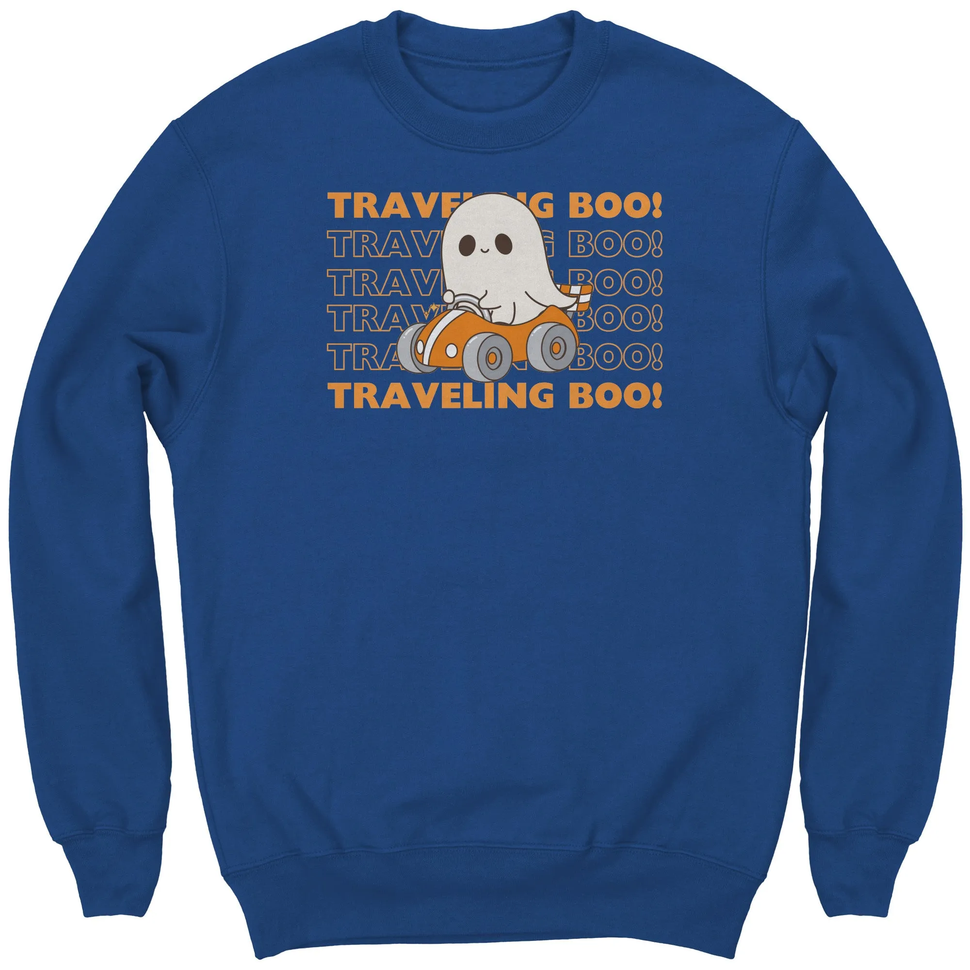 Comfort Colors Traveling Boo Sweatshirt, Cute Halloween Sweatshirt Spooky Season Sweatshirt, Funny Halloween Ghost Sweatshirt Halloween Gift