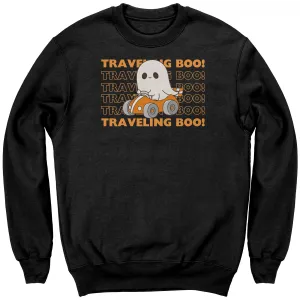 Comfort Colors Traveling Boo Sweatshirt, Cute Halloween Sweatshirt Spooky Season Sweatshirt, Funny Halloween Ghost Sweatshirt Halloween Gift