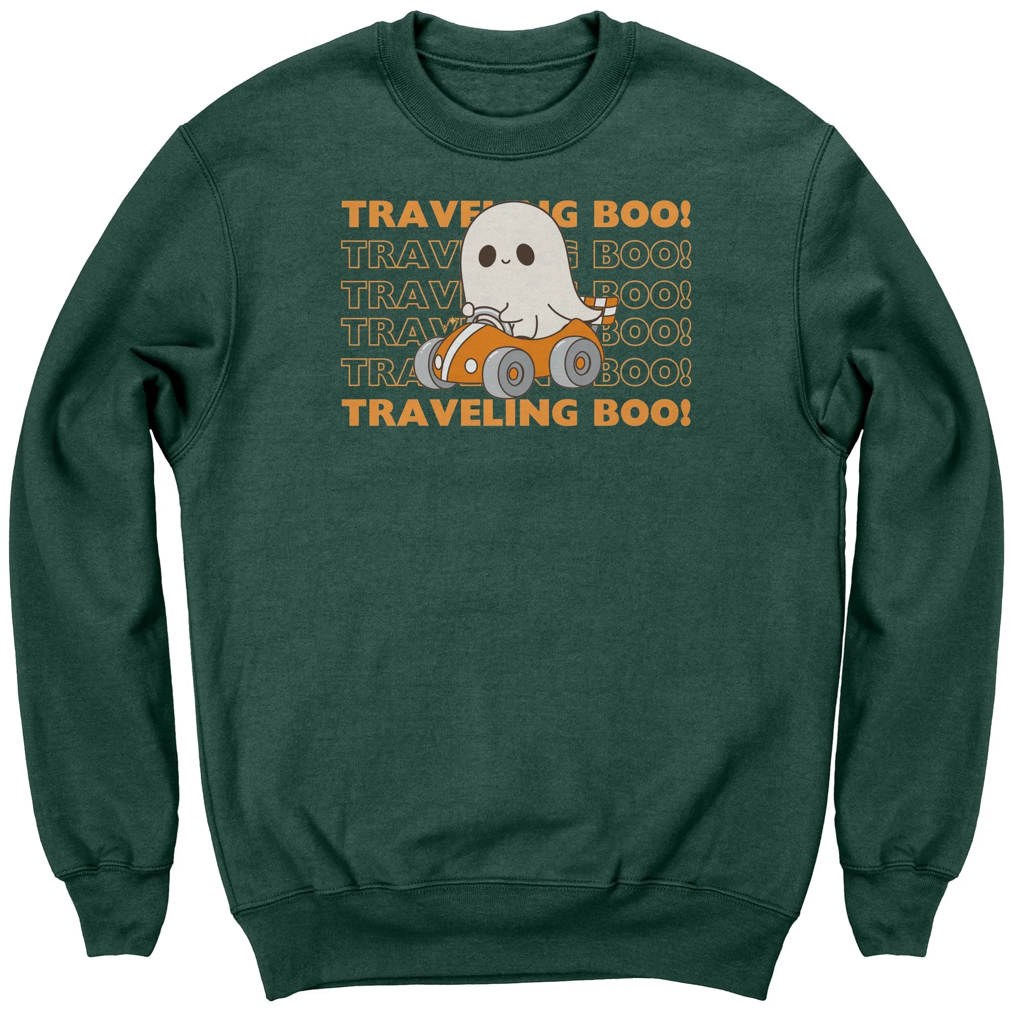 Comfort Colors Traveling Boo Sweatshirt, Cute Halloween Sweatshirt Spooky Season Sweatshirt, Funny Halloween Ghost Sweatshirt Halloween Gift