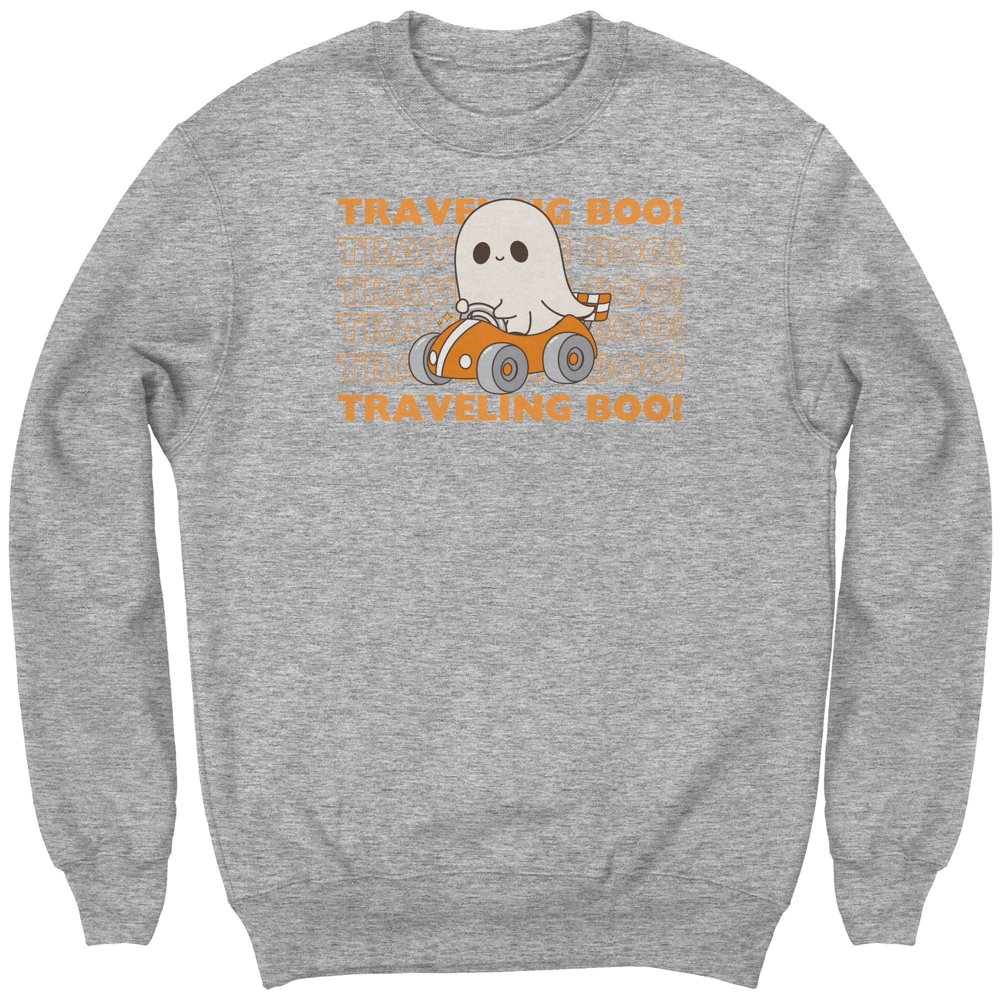 Comfort Colors Traveling Boo Sweatshirt, Cute Halloween Sweatshirt Spooky Season Sweatshirt, Funny Halloween Ghost Sweatshirt Halloween Gift