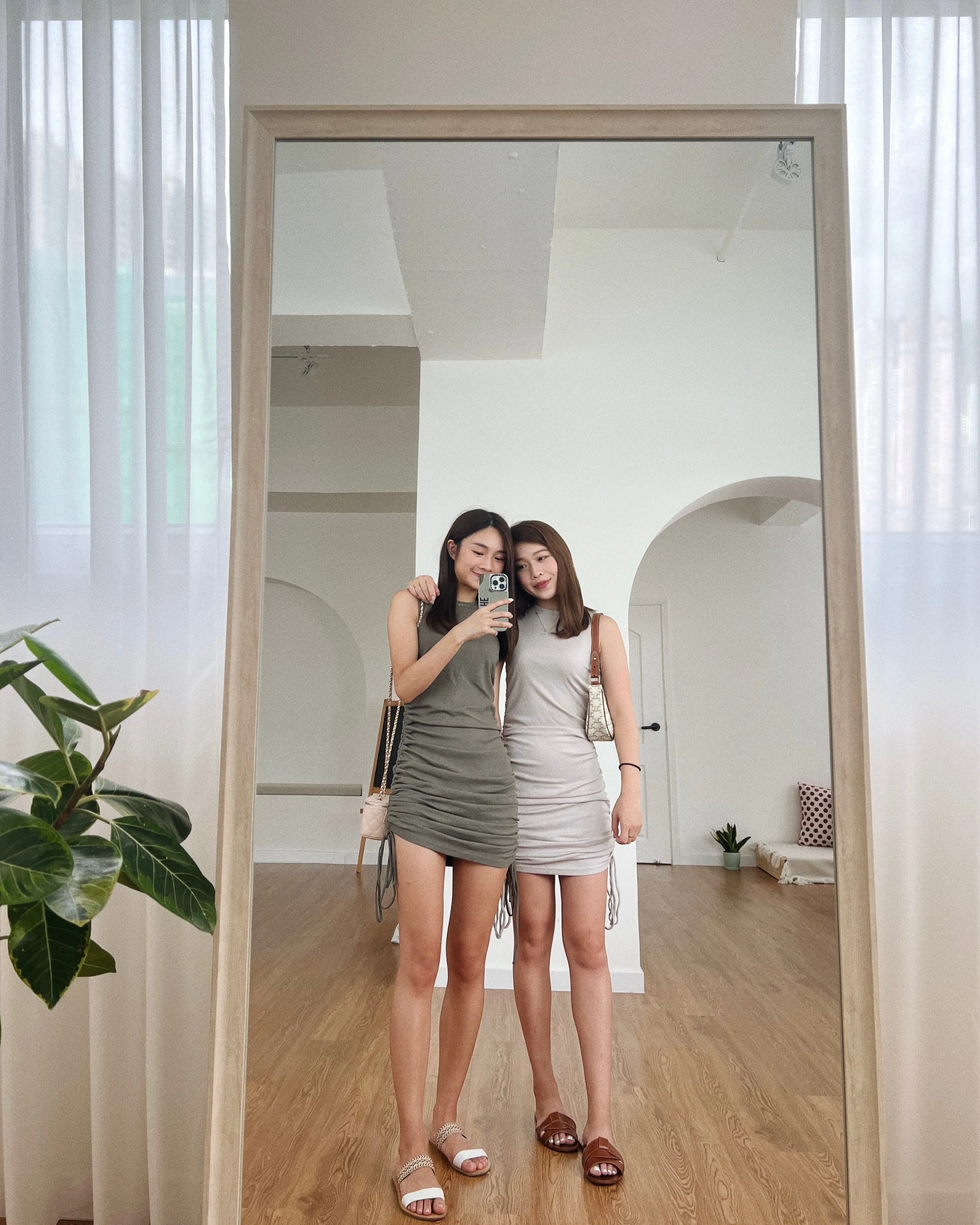 Corie Ruched Mini Dress