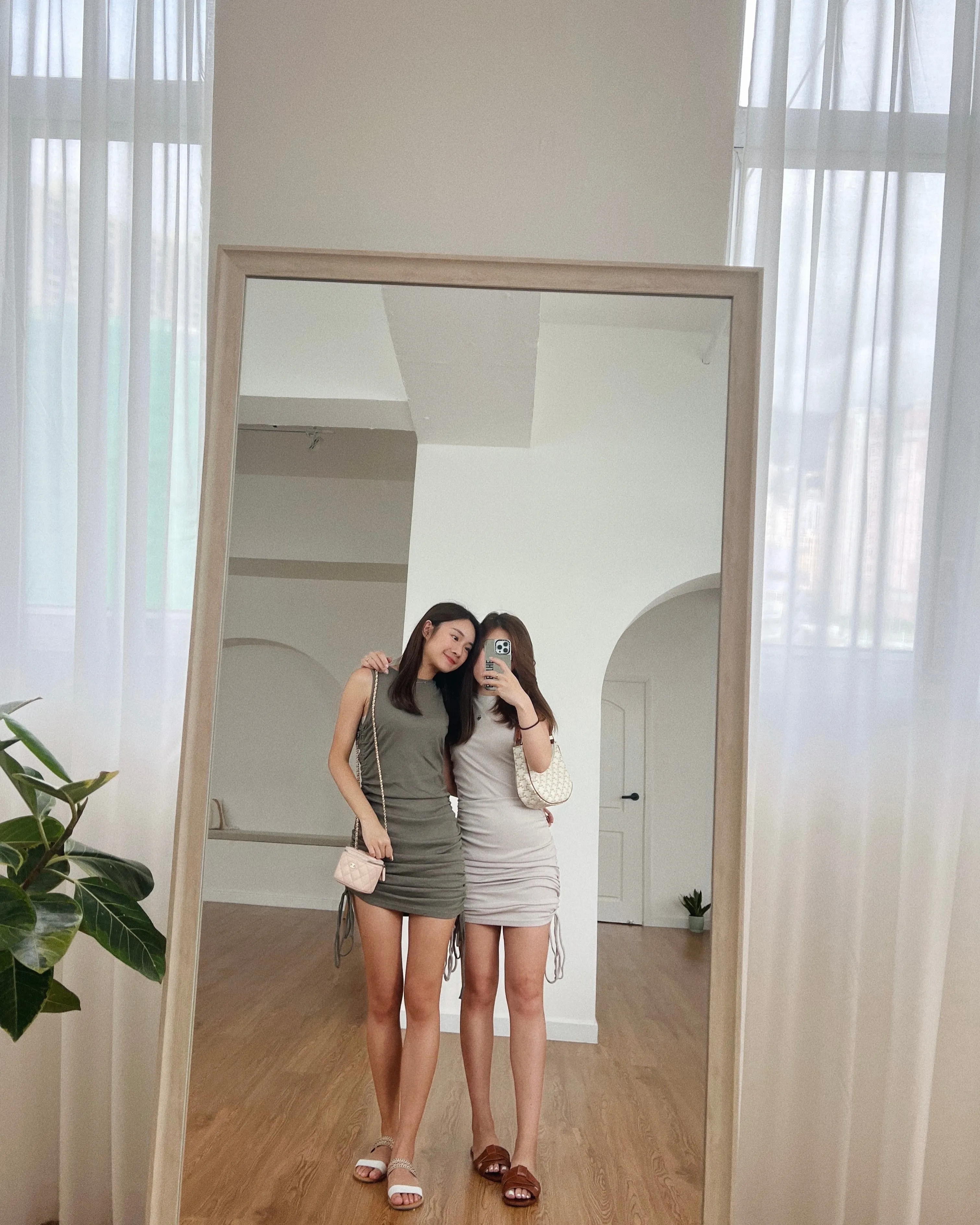 Corie Ruched Mini Dress