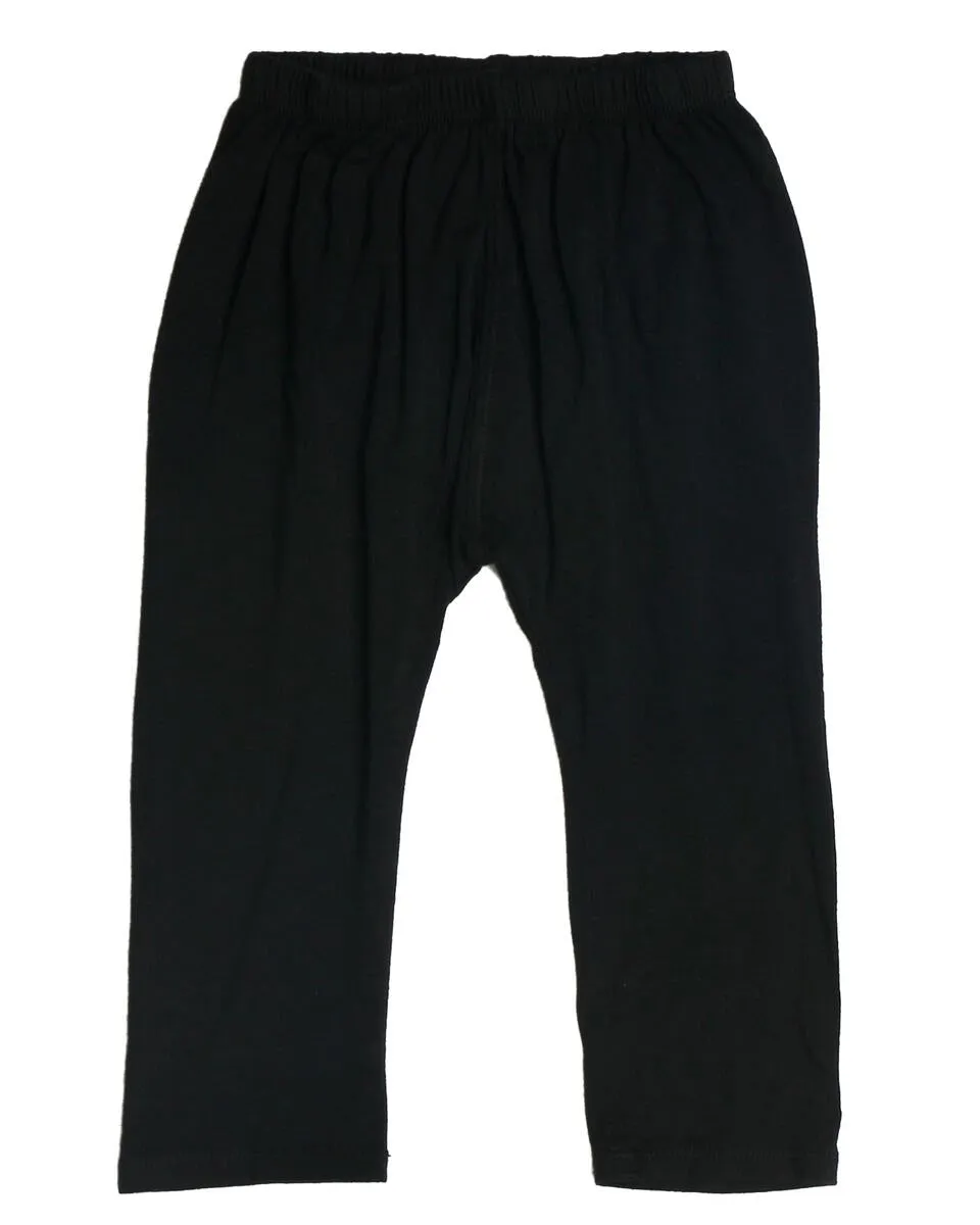 Cozii- ELASTIC WAIST HAREM PANT SOLID (Black)