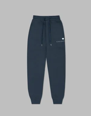 CRONOS WOMEN HEART LOGO SWEAT PANTS【NAVY】