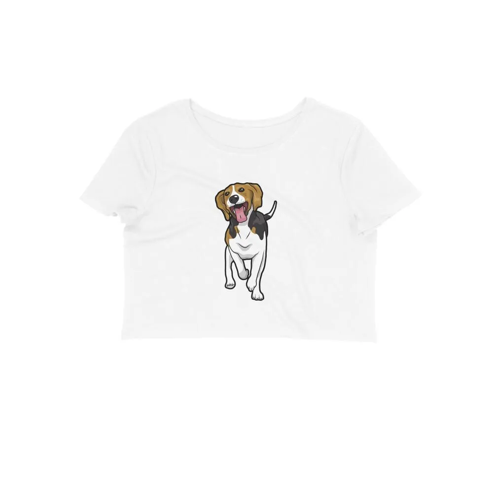 Crop Top (Women) - Fun Loving Beagle (12 Colours)