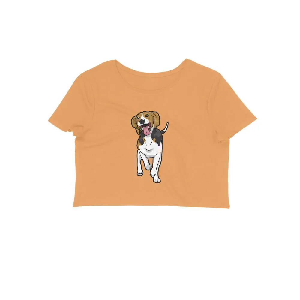 Crop Top (Women) - Fun Loving Beagle (12 Colours)