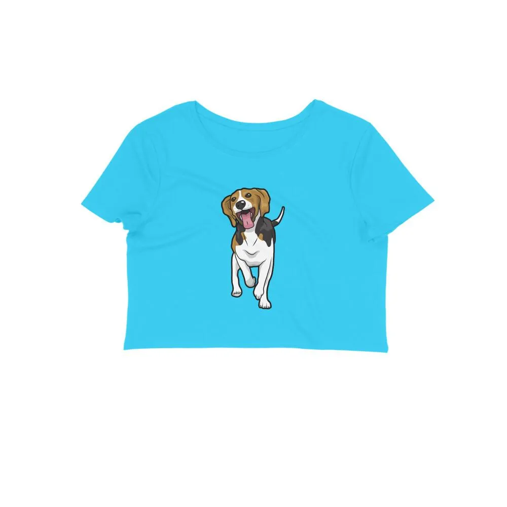Crop Top (Women) - Fun Loving Beagle (12 Colours)