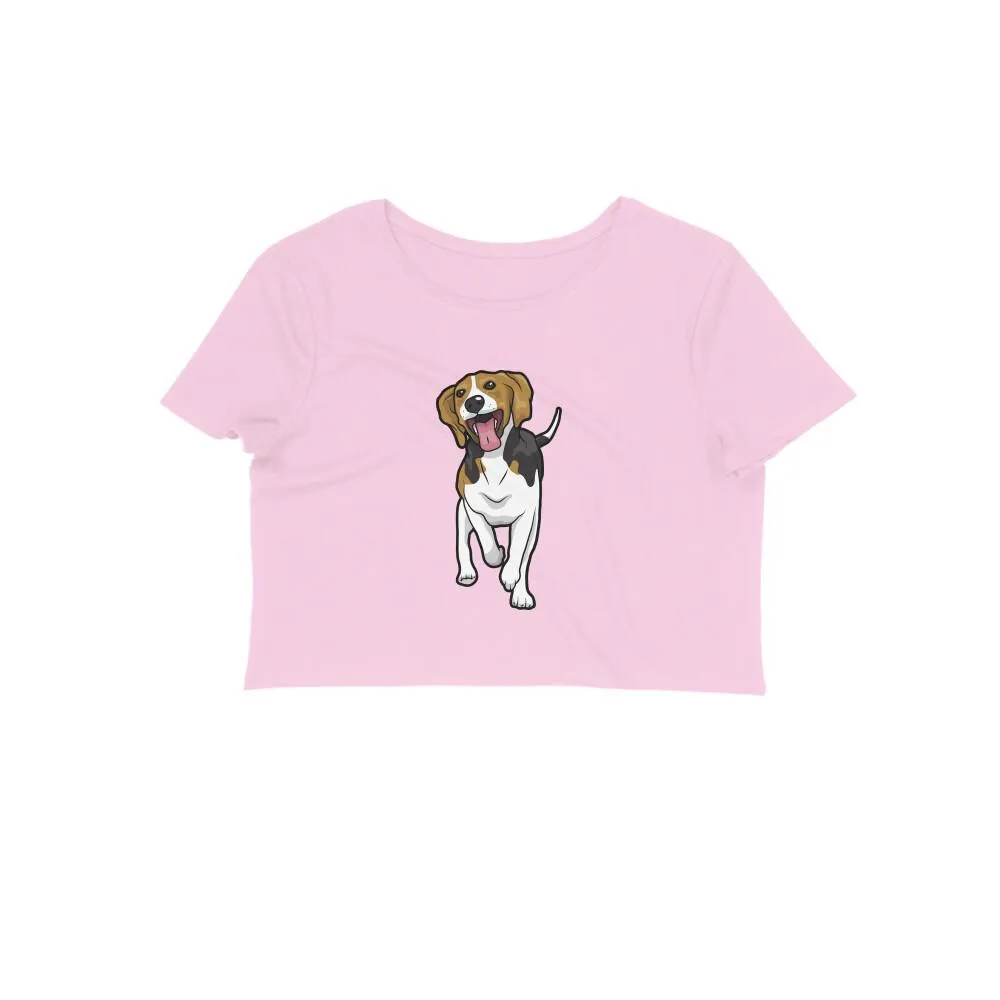 Crop Top (Women) - Fun Loving Beagle (12 Colours)