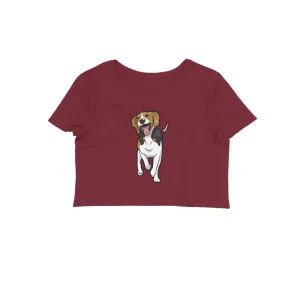 Crop Top (Women) - Fun Loving Beagle (12 Colours)