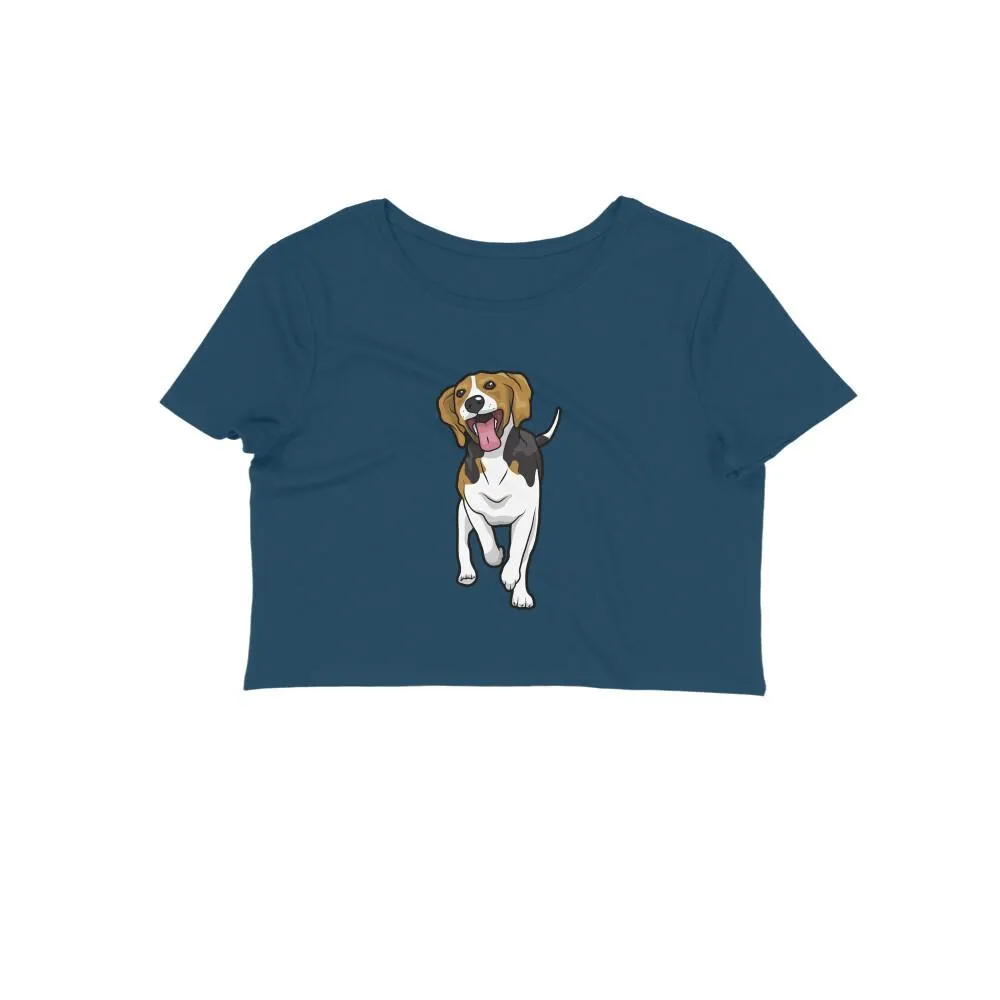 Crop Top (Women) - Fun Loving Beagle (12 Colours)