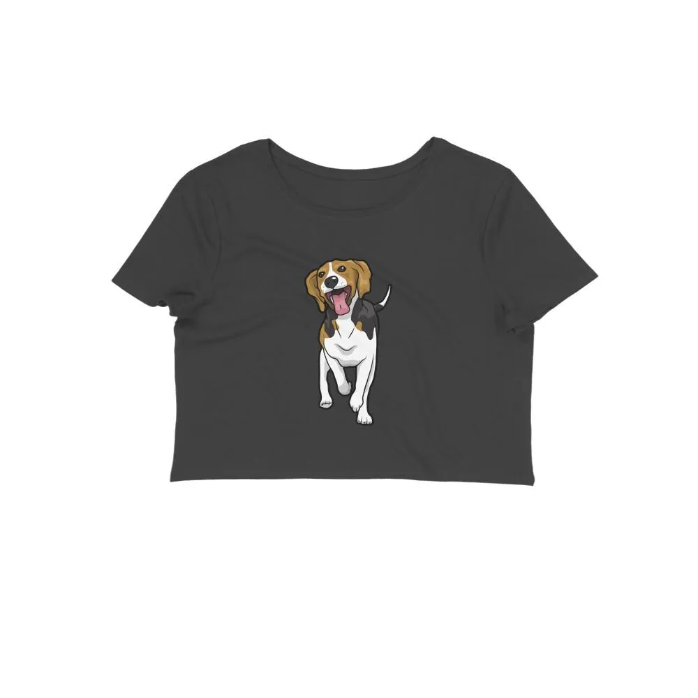 Crop Top (Women) - Fun Loving Beagle (12 Colours)