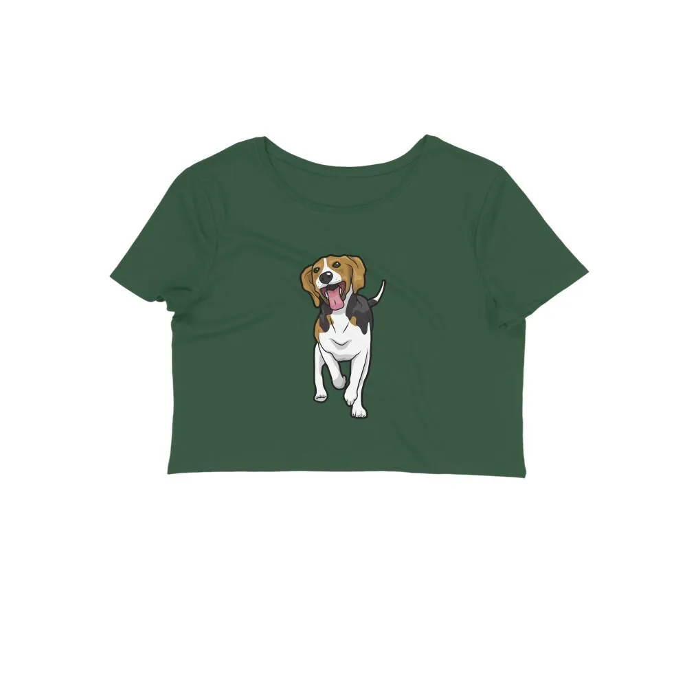 Crop Top (Women) - Fun Loving Beagle (12 Colours)