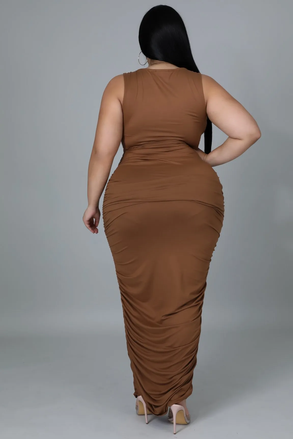 Curvylicious Maxi Dress - Mocha