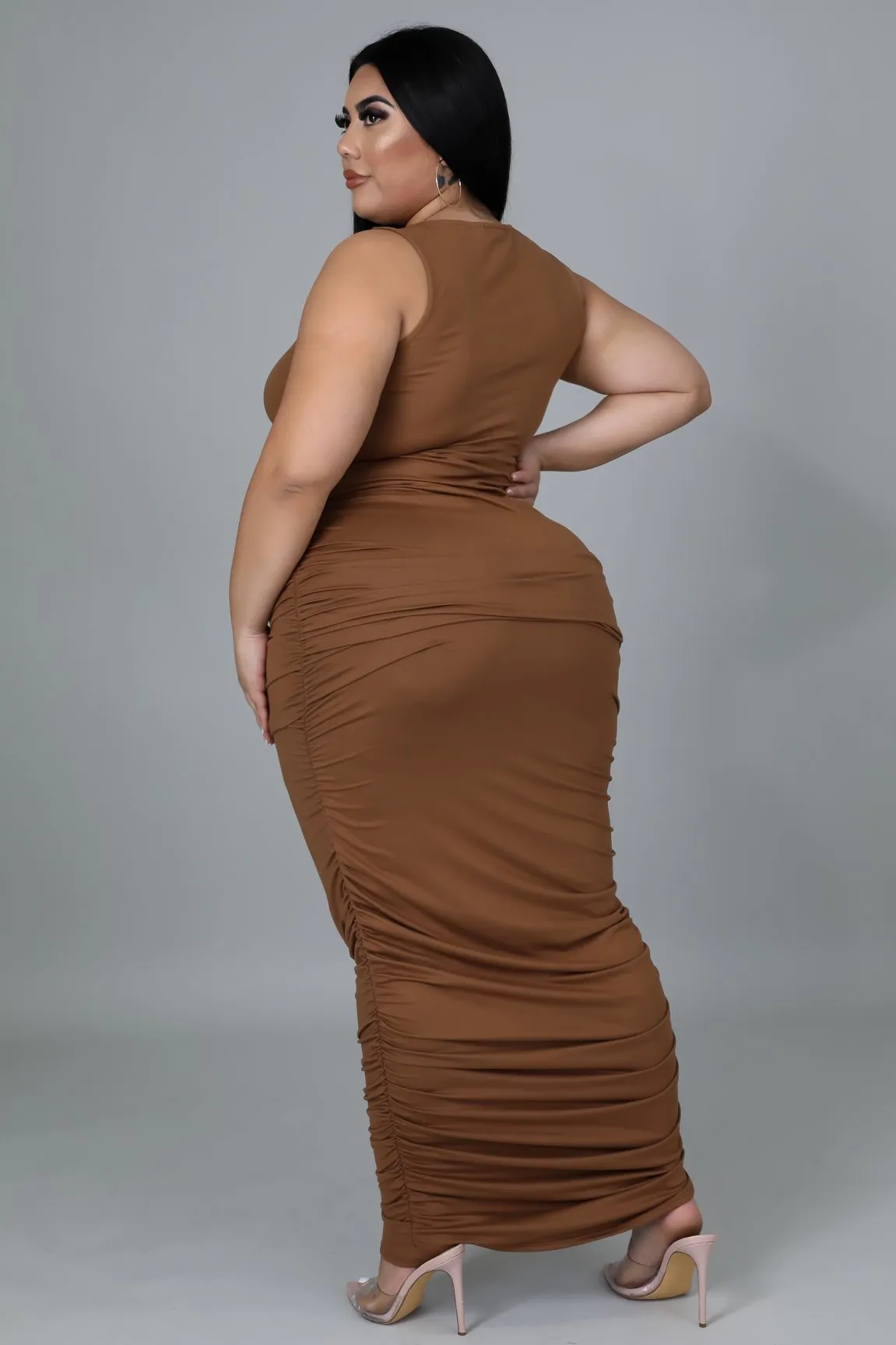 Curvylicious Maxi Dress - Mocha