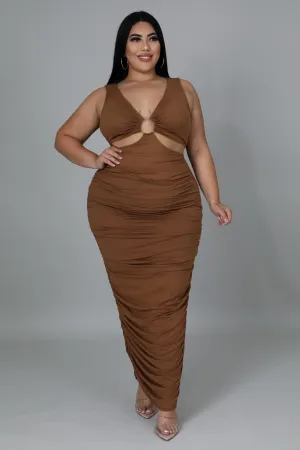 Curvylicious Maxi Dress - Mocha