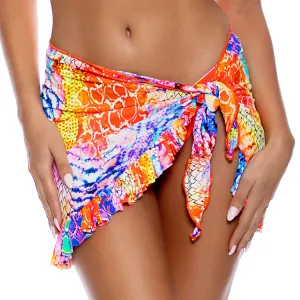 DANCING QUEEN - Ruffle Sarong Mini Skirt