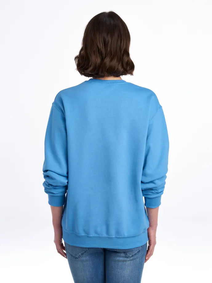 Delta Delta Delta Crewneck Sweatshirt - Tri Delta Puff Print Logo