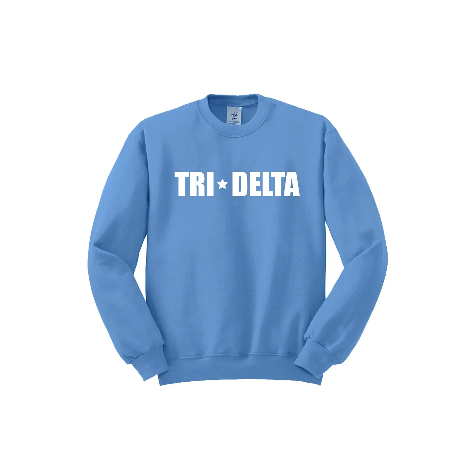 Delta Delta Delta Crewneck Sweatshirt - Tri Delta Stars Logo