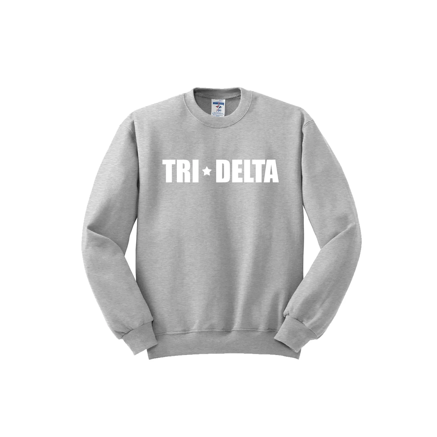 Delta Delta Delta Crewneck Sweatshirt - Tri Delta Stars Logo