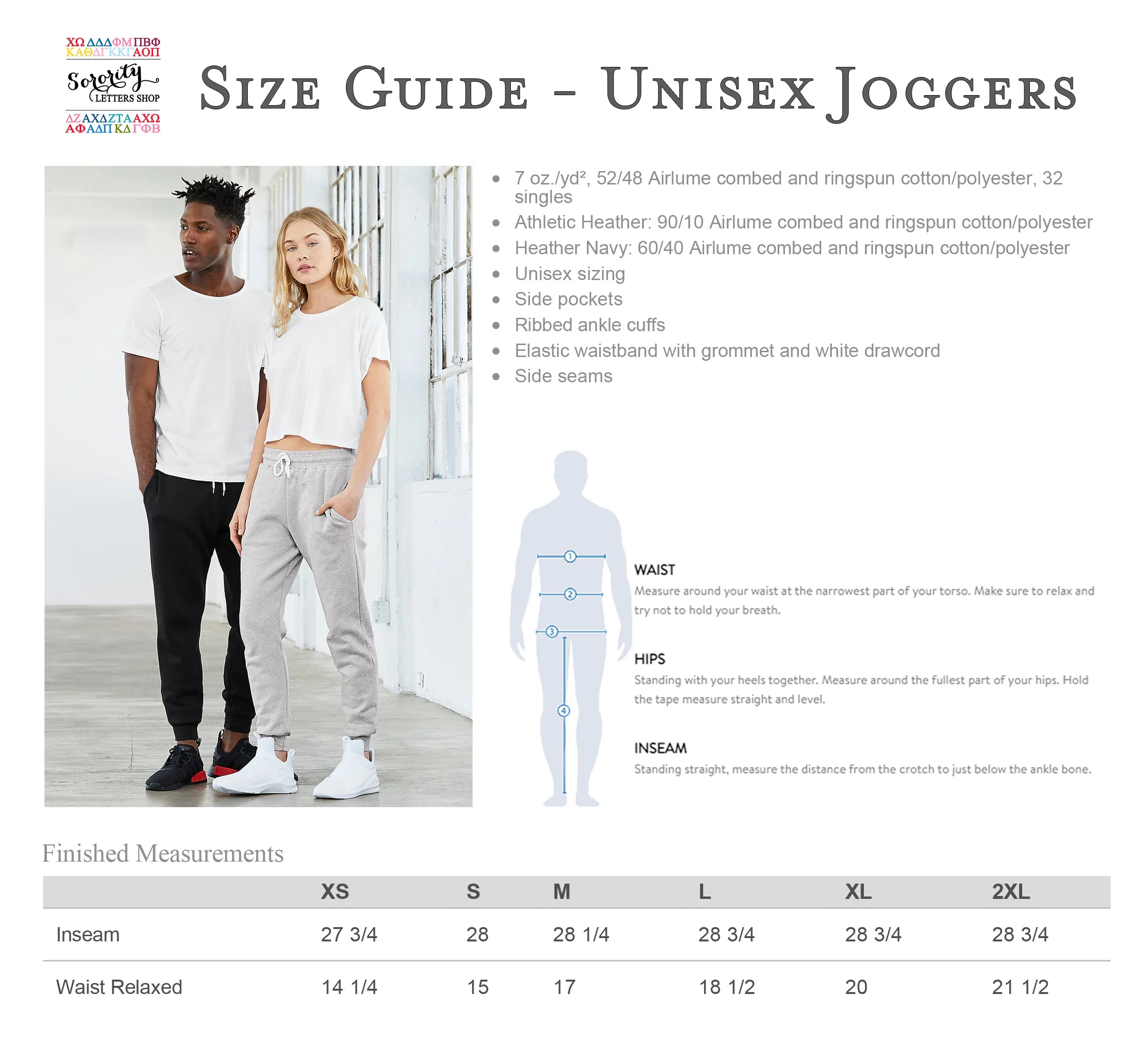 Delta Delta Delta Sponge Fleece Jogger Sweatpants