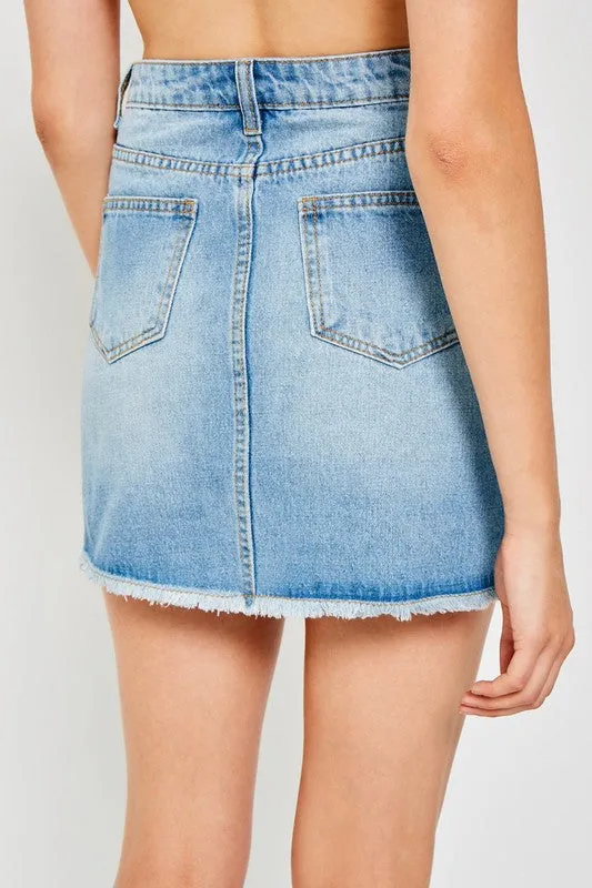 Denim Mini Skirt