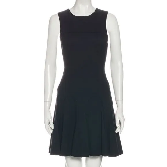 Derek Lam Sleeveless Exposed Seam Black Dress LBD