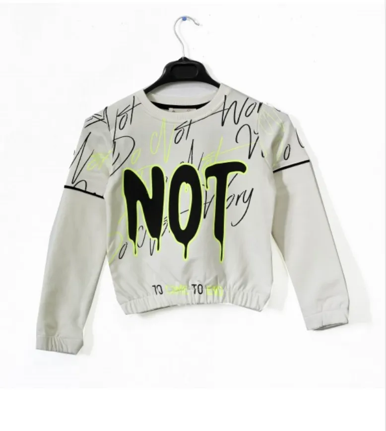 Do Not Worry Off -White Sweatshirt