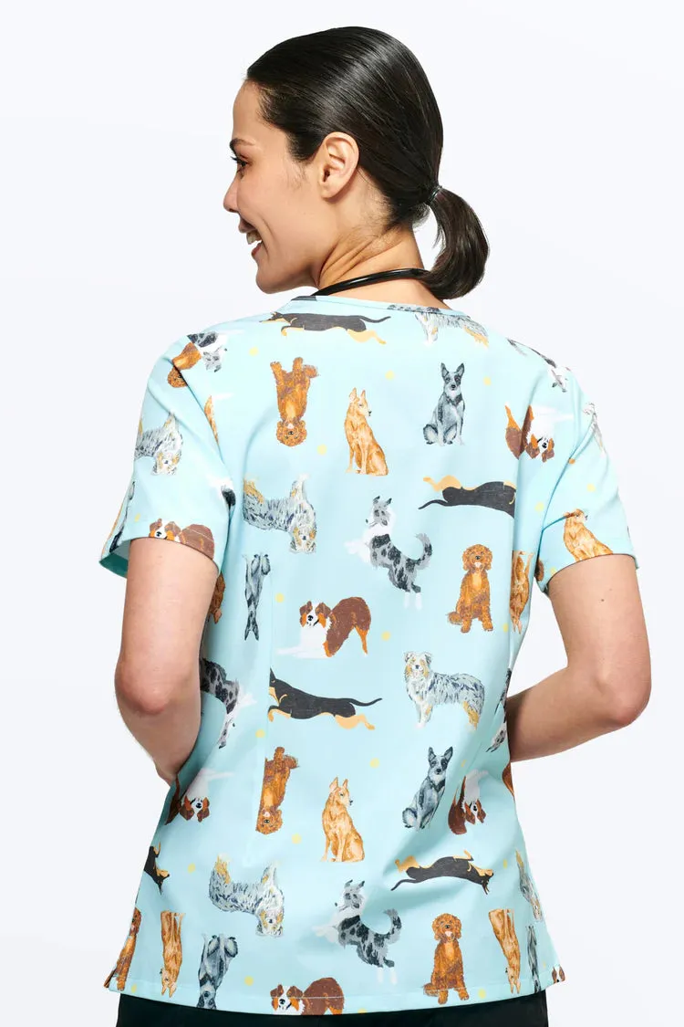 Down Under Dogs - Women's Scrub Top