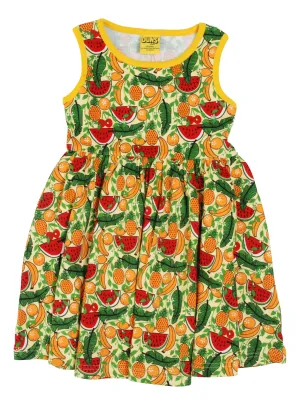 Duns  Sleeveless Gather Dress - Tropical