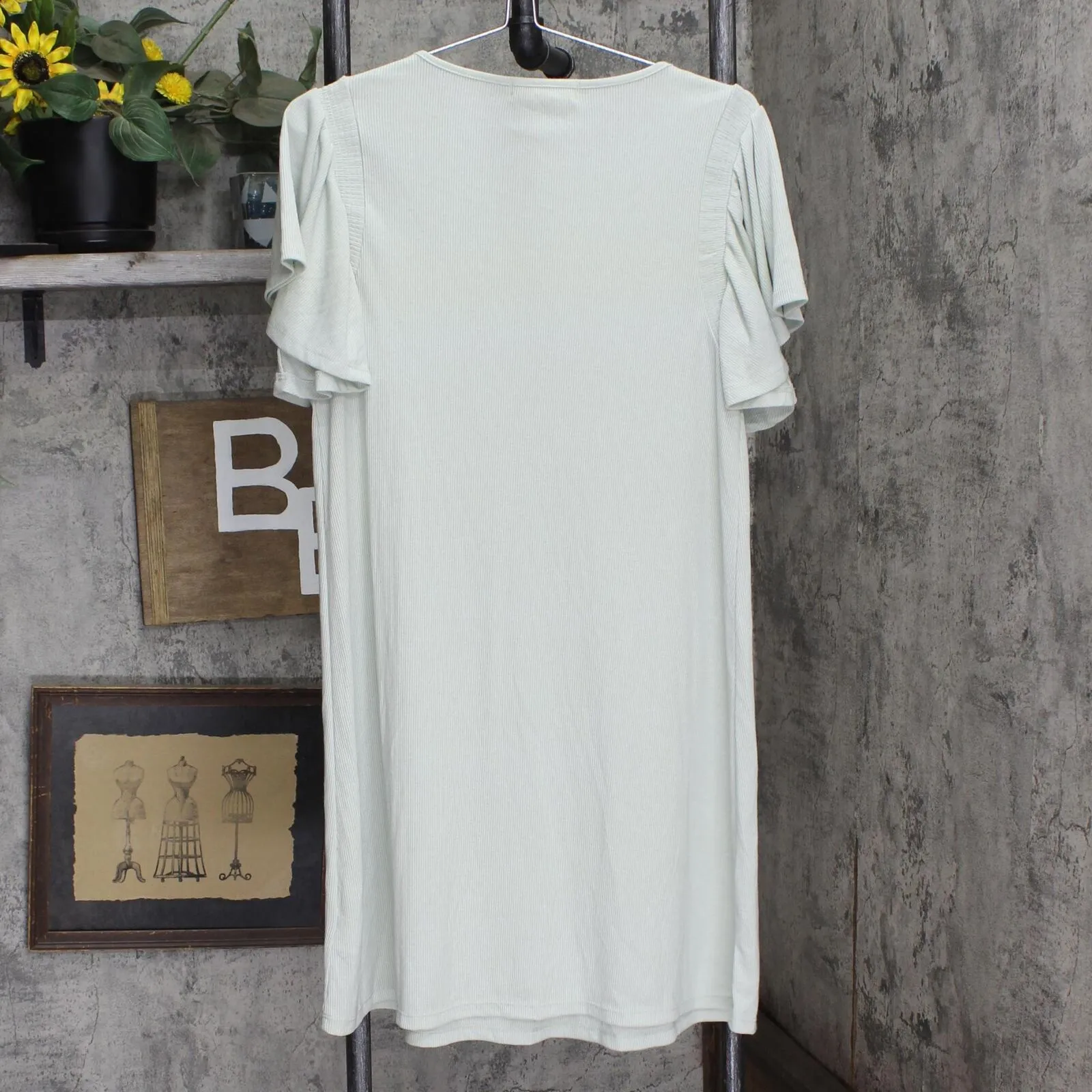Ecothreads Womens Ribbed T-Shirt Dress 1673930