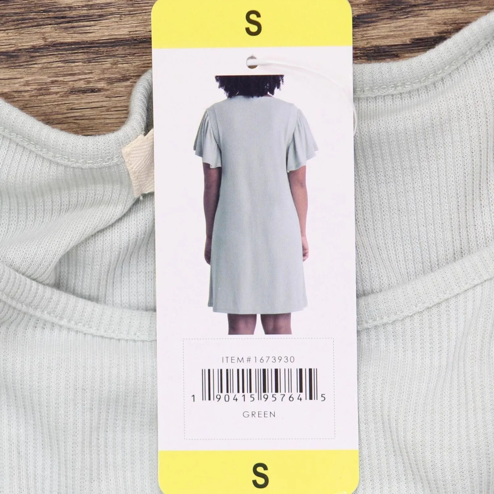 Ecothreads Womens Ribbed T-Shirt Dress 1673930
