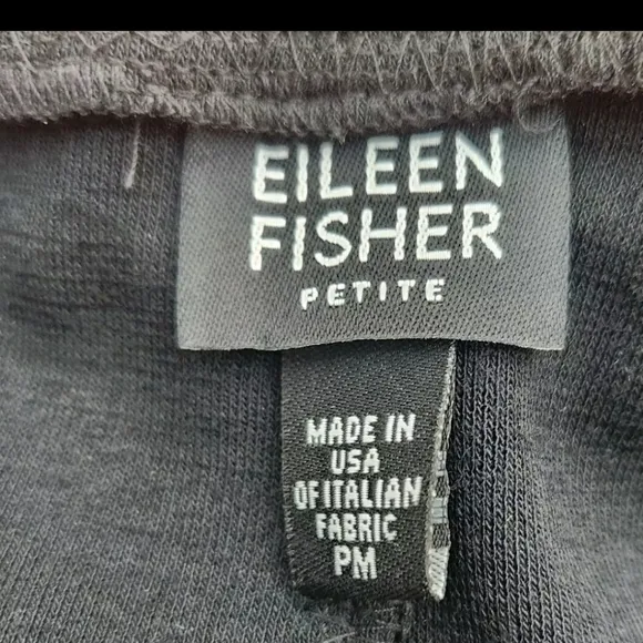 Eileen Fisher Trumpet Pleated Black Wool Blend Midi Maxi Skirt Size PM Petite M