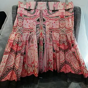 Elie Tahari cotton blend paisley skirt size 2