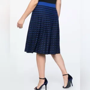Eloquii Pleated Midi Sweater Skirt Size 18/20