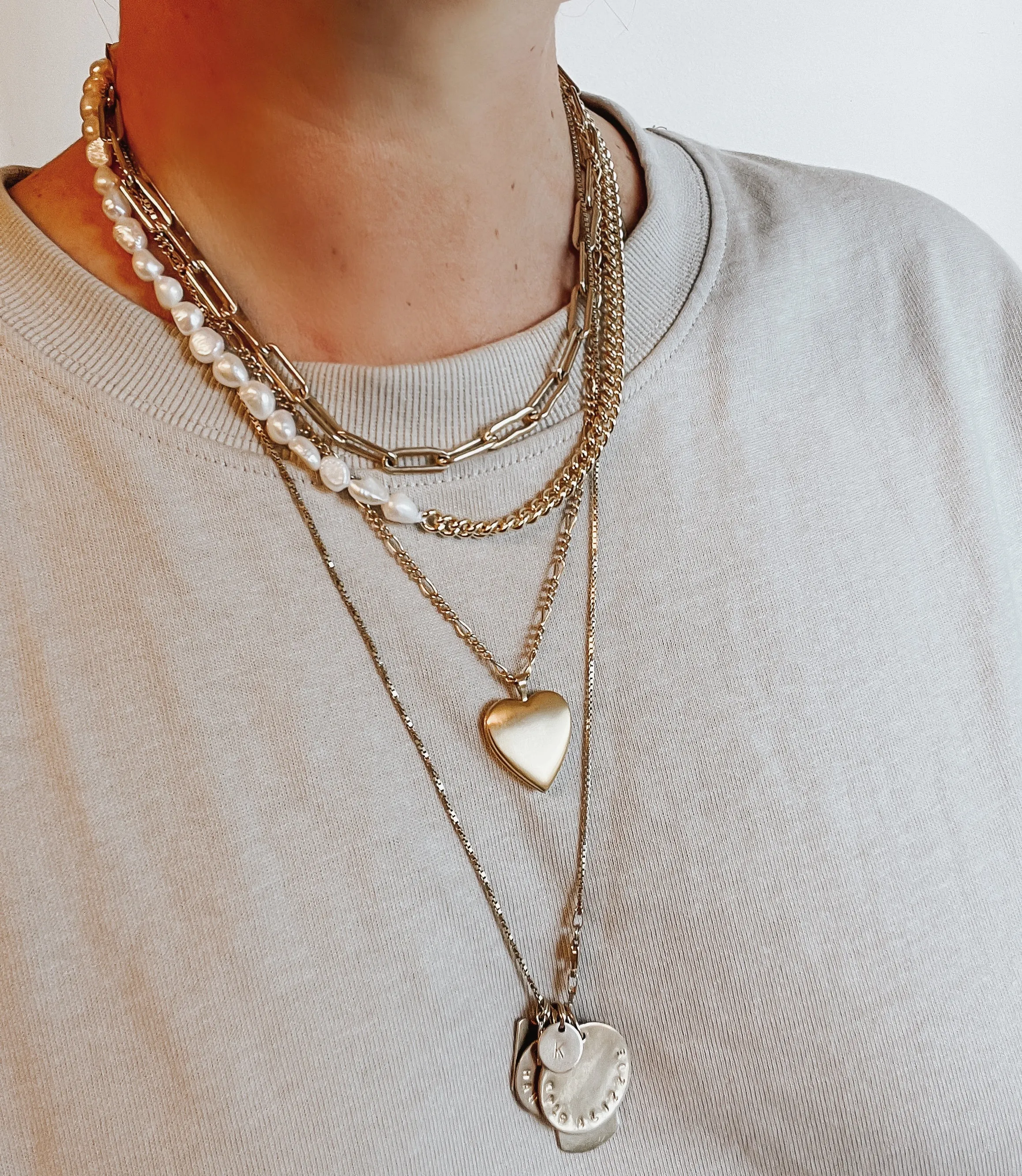 EMILY PEARL and CURB CHAIN