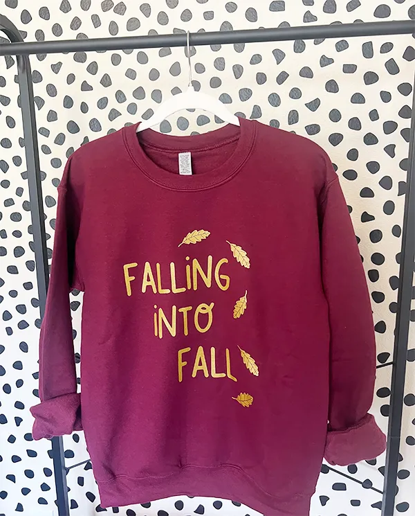 Falling into Fall sweatshirt - Maroon