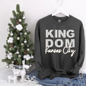 Faux Embroidery Kansas City Kingdom Charcoal Sweatshirt
