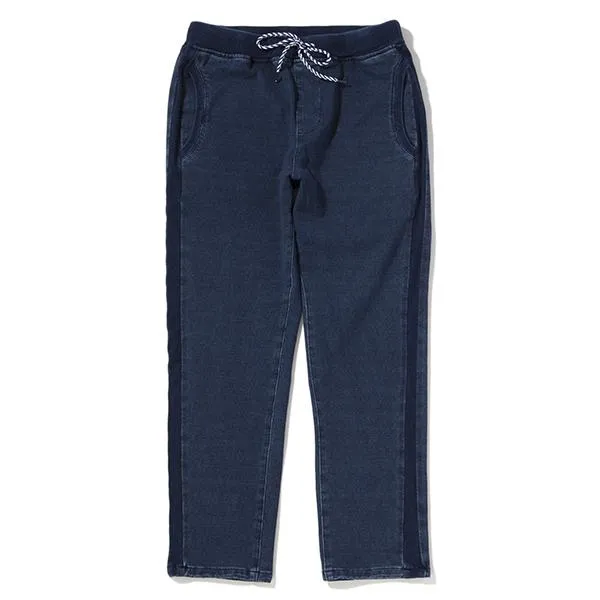 feel so easy good things for relaxing | フィールソーイージーグッドシングスフォーリラクシング　Indigo Stretch Sweat Side Rib Pants